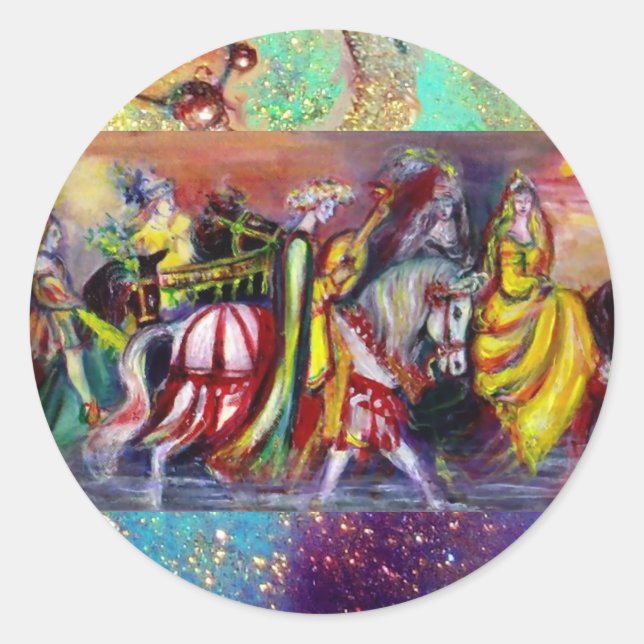 Sticker Rond RIDERS DANS le détail de la nuit (Devant)