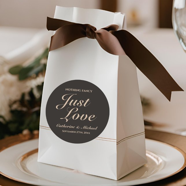 Sticker Rond Rien de fantaisie Juste Amour Mariage (Créateur téléchargé)