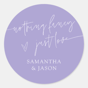 Sticker Rond Rien de Fantastique Juste Amour Écriture Mariage V
