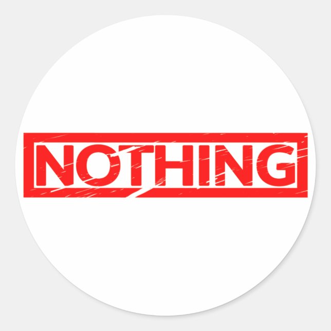 Sticker Rond Rien De Timbre (Devant)