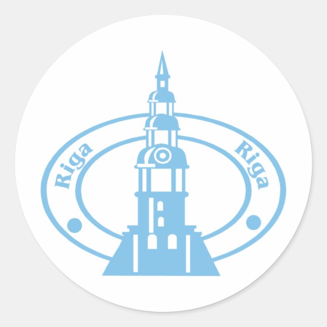Sticker Rond Riga (Devant)