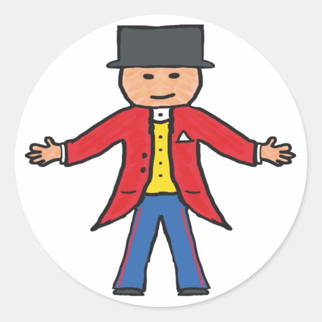 Sticker Rond Ringmaster cirque (Devant)