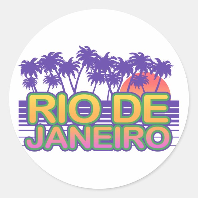 Sticker Rond Rio De Janeiro (Devant)