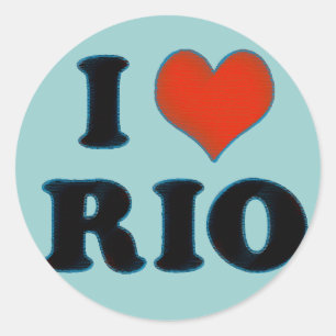 Sticker Rond rio de janeiro - I love Rio