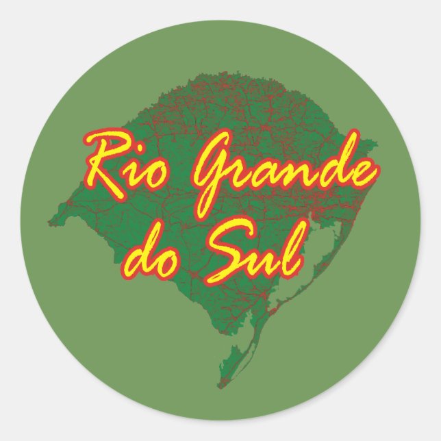 Sticker Rond Rio Grande do Sul (Devant)