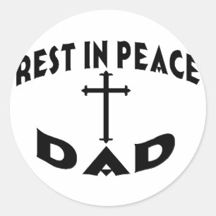 Sticker Rond RIP Papa