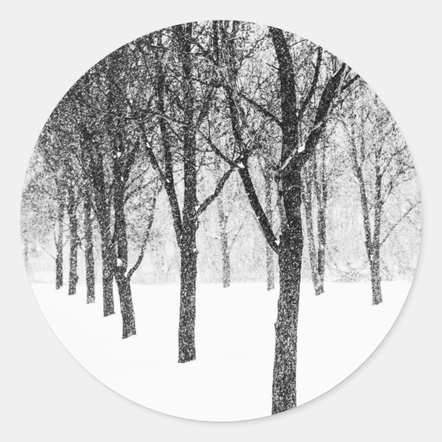 Sticker Rond ris I side with trees (Devant)