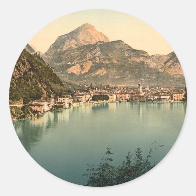 Sticker Rond Riva del Garda I, Trentino-Alto Adige, Italie (Devant)