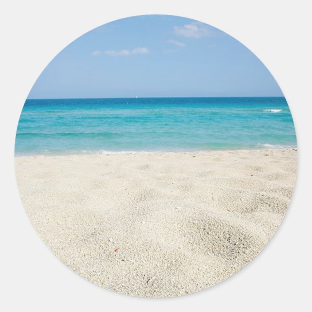 Sticker Rond Rive sablonneuse (Devant)