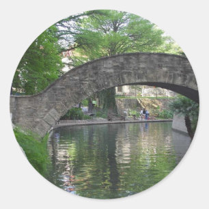 Sticker Rond Riverwalk de San Antonio Bridges