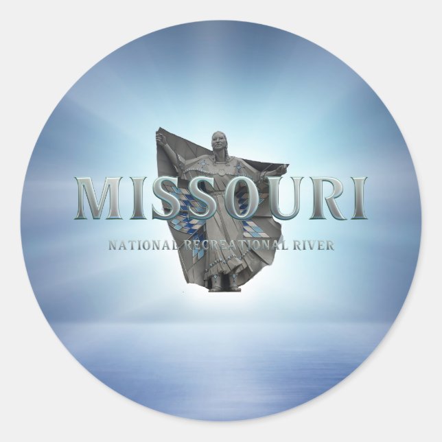 Sticker Rond Rivière nationale ABH Missouri (Devant)