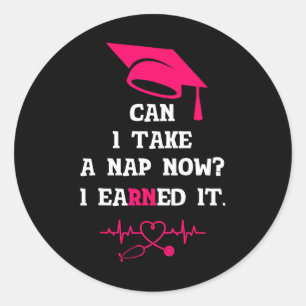 Sticker Rond Rn Lvn Cna Infirmière Grad Gagné Il Cool Infirmièr