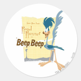 STICKER ROND ROAD RUNNER™ BEEP BEEP™ !