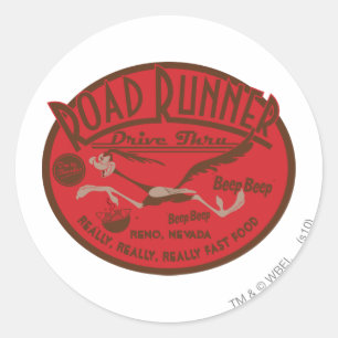 Sticker Rond ROAD RUNNER™ Drive Thru 2