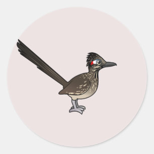 Sticker Rond Roadrunner jote Birdorable