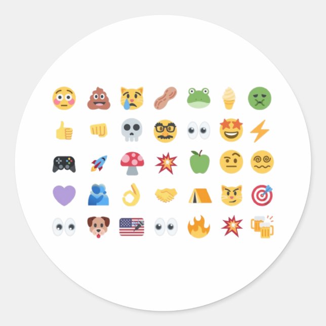 Sticker Rond Roaring Kitty 35 Emoji Timeline GME MOASS DFV meme (Devant)