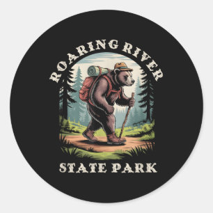 Sticker Rond Roaring River State Park, Montagnes du Missouri ra