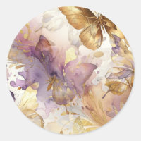 Robe Papillon Violet & Or Fantasy Sweet 16