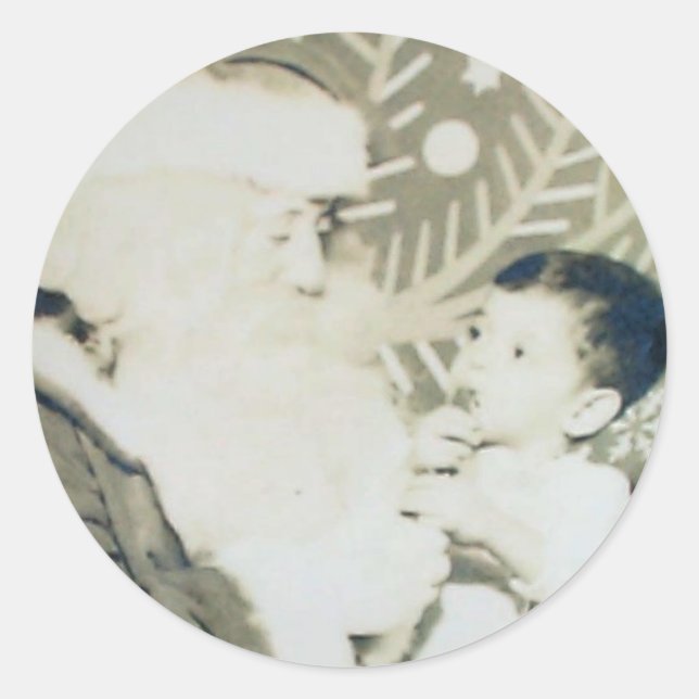Sticker Rond robert & père Noël (Devant)