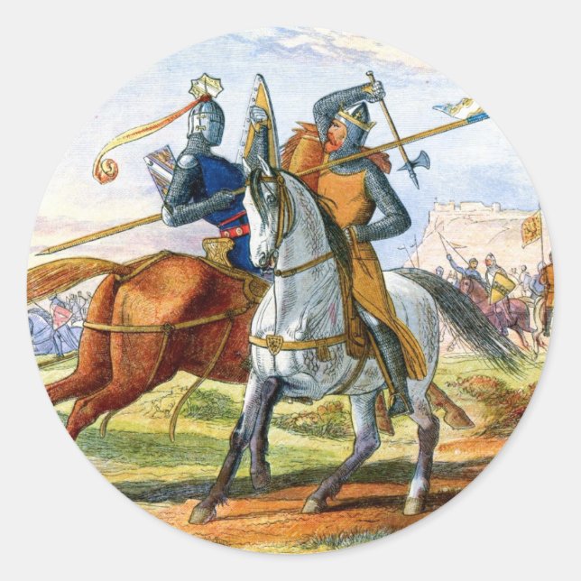 Sticker Rond Robert the Bruce tue sir Henry Bohum (Devant)