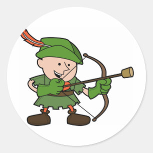 Sticker Rond Robin Hood