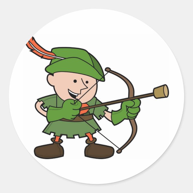 Sticker Rond Robin Hood (Devant)