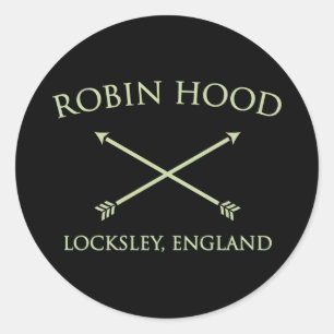 Sticker Rond Robin Hood de locksley