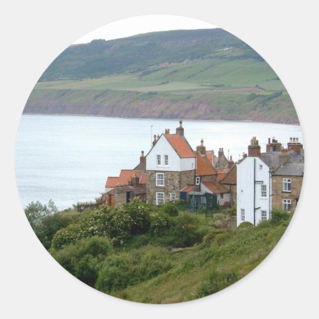 Sticker Rond Robin Hood's Bay (Devant)