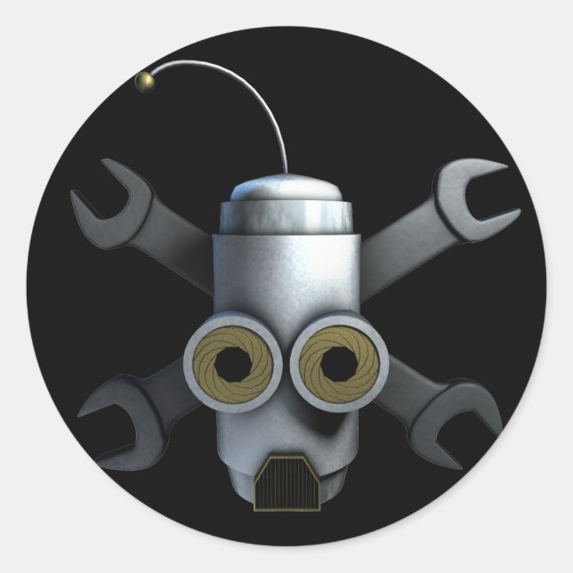 Sticker Rond RoboPirates (Devant)