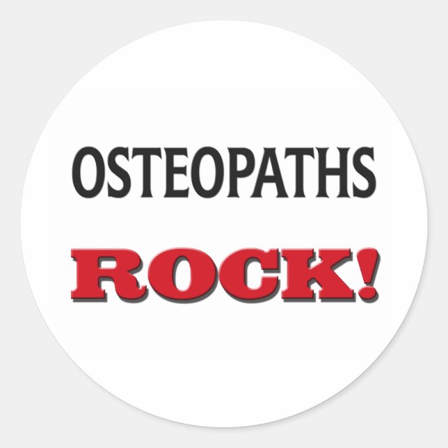 Sticker Rond Roche des ostéopathes (Devant)