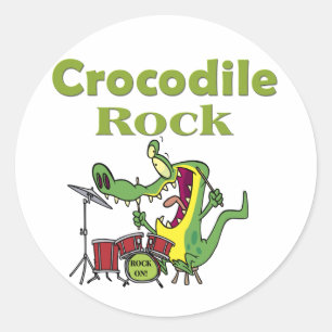 Sticker Rond rocher de crocodile