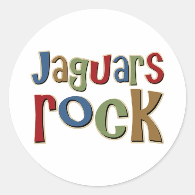 Sticker Rond Rocher de Jaguars (Devant)