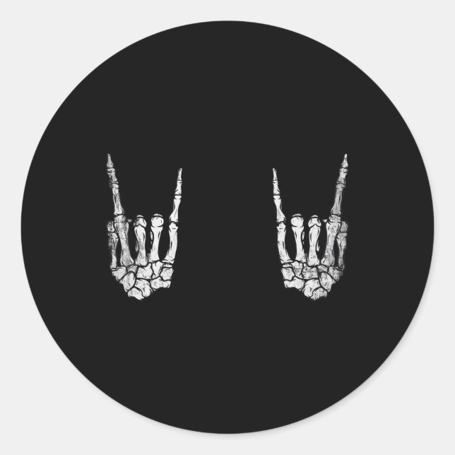 Sticker Rond Rocher Halloween Lazy Costume Cool os 1 (Devant)