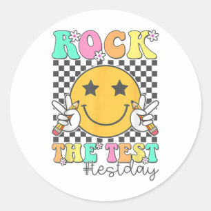 Sticker Rond Rocher Le Test Motivationnel Test Jour Sourire Vis