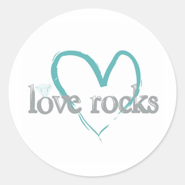 Sticker Rond Roches d'amour (Devant)