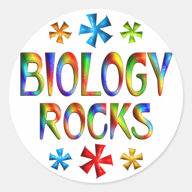 STICKER ROND ROCHES DE BIOLOGIE (Devant)