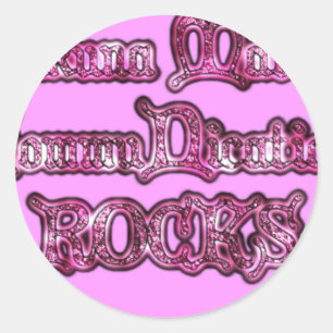 Sticker Rond Roches de communication rose Hakuna Matata .png