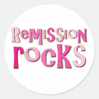 Sticker Rond Roches de remise pour cancer du sein