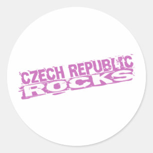 Sticker Rond Roches de République Tchèque