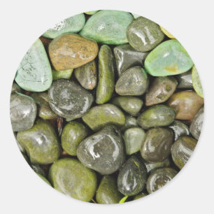 Sticker Rond Roches décoratives