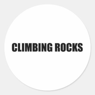 Sticker Rond Roches d'escalade