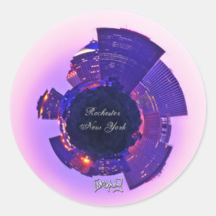 Sticker Rond Rochester, NY