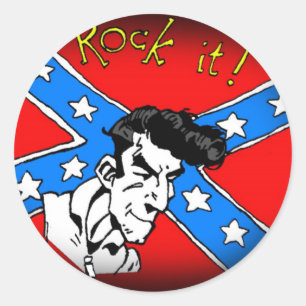 Sticker Rond Rock