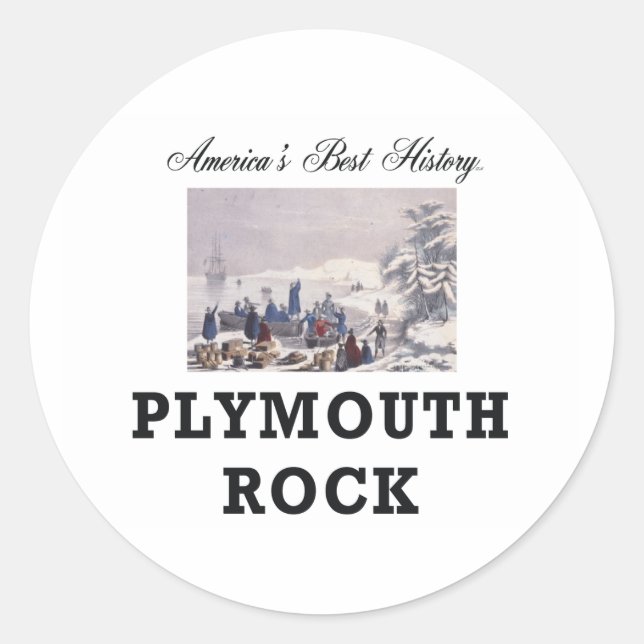 Sticker Rond Rock ABH Plymouth (Devant)