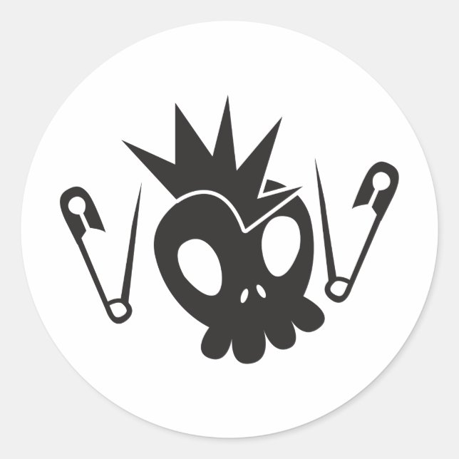 Sticker Rond Rock Baby (Devant)