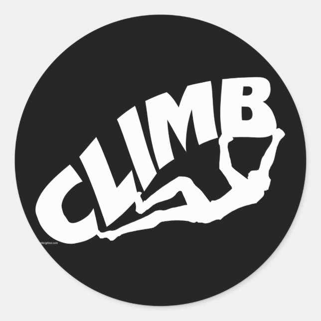 Sticker Rond Rock Bouldering (Devant)