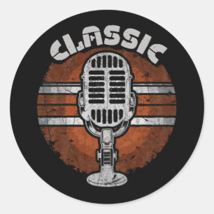 Sticker Rond rock-classique