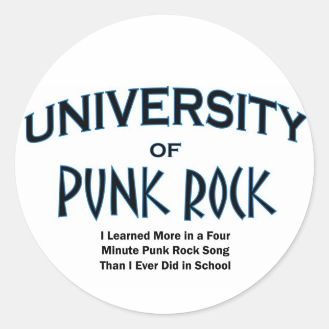 Sticker Rond rock punk (Devant)