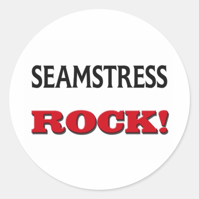 Sticker Rond Rock Seamstress (Devant)