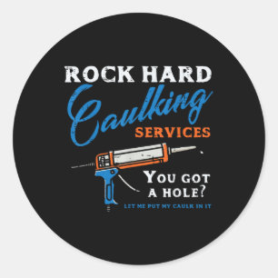Sticker Rond Rock Services de garde dure drôle Dire Hum adulte